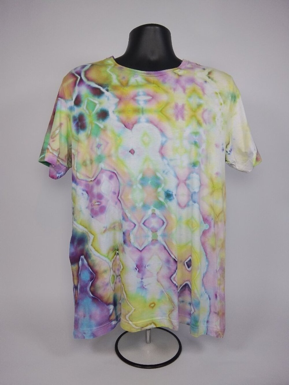 Large Unisex Bella-Canvas 3001C “Glitch” Ice Dyed T-Shirt
